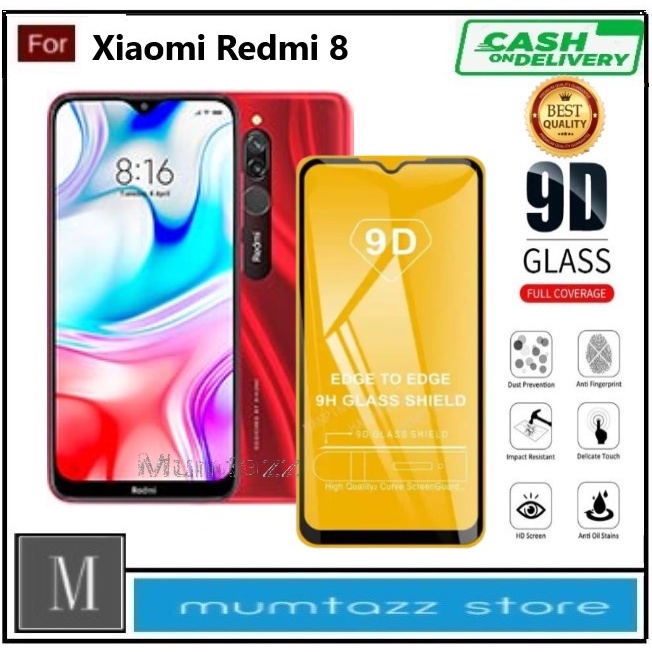 PROMO Tempered Glass Hp Xiaomi Redmi 8 Redmi 8A Redmi 9 Redmi 9A Redmi 9C Redmi 10A Redmi 10C Anti Gores Kaca Full Layar Full Glue Skin Protector Pelindung Layar High Quality