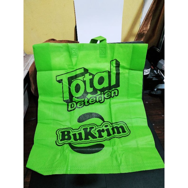 Tote Bag/Tas Belanja Total Deterjen Kain 44x37cm Warna Random