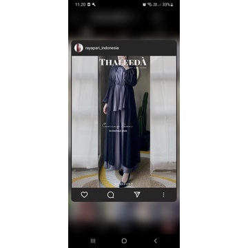 PRELOVED THALEEDA DRESS BLACK GREY SM BY RAYAPARI