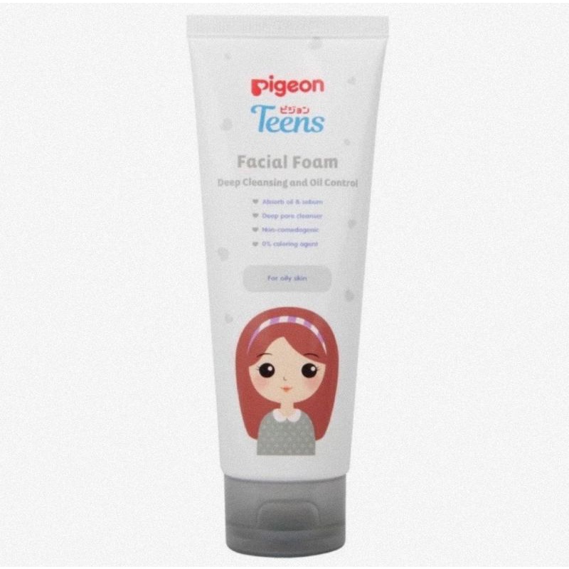 Pigeon Teens Facial Foam Deep Cleansing &amp; Oil Control - Sabun Cuci Muka