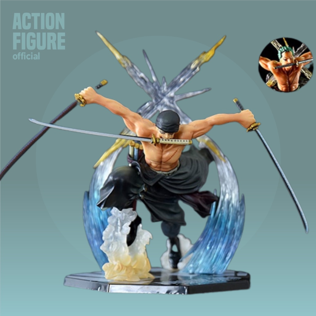 Jual Mainan Miniatur Action Figure Desain Model Anime Ukuran Besar Zoro
