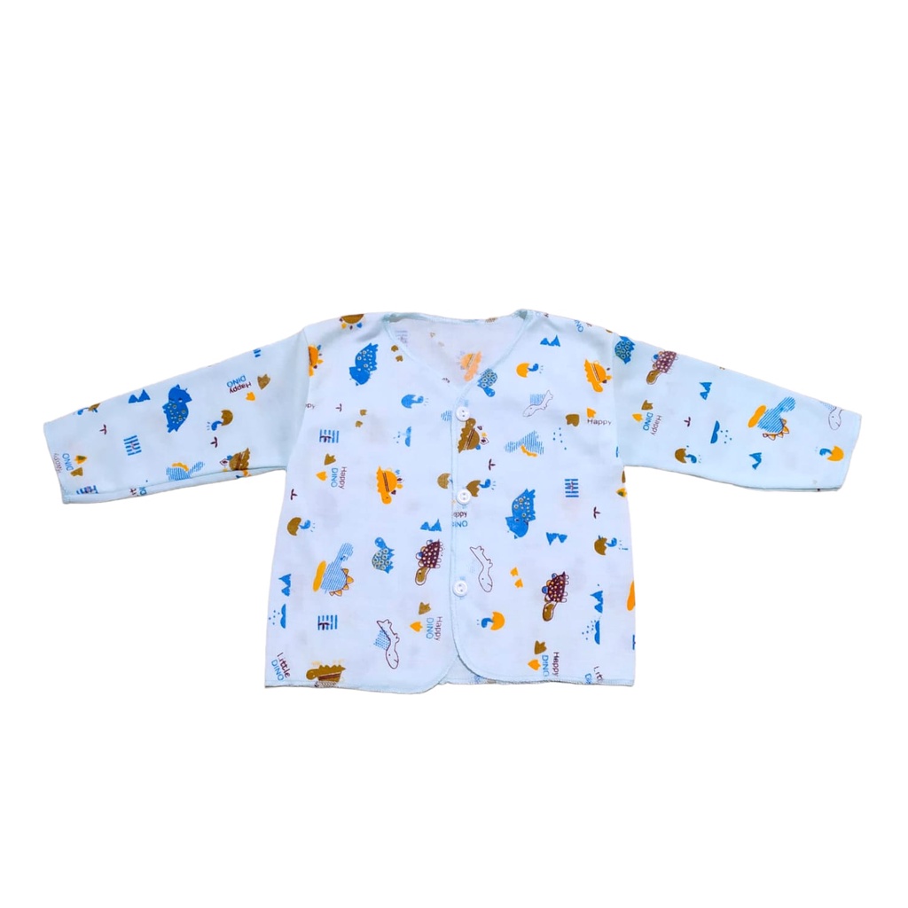 [ 3 Pcs ] Baju Atasan Bayi Motif polkadot Model Tangan Panjang