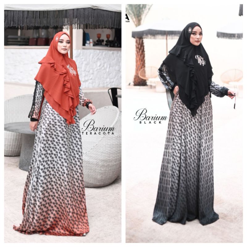 [ER.HA SYAR'I] GAMIS SET TERBARU / DRESS SET " BARIUM - BURANO " by ER.HA SYAR'I / RINDHITA HIJAB