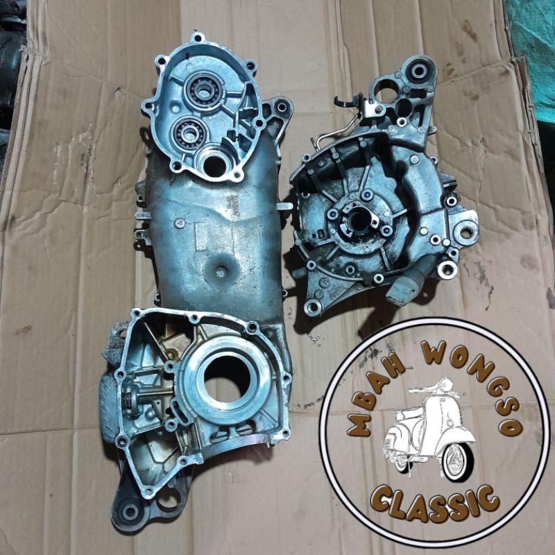 CRANKCASE BLOK KALTER TENGAH KANAN KIRI NOMER MESIN OLD AEROX 155 YAMAHA LEXI 125 KODE B65 ORIGINAL