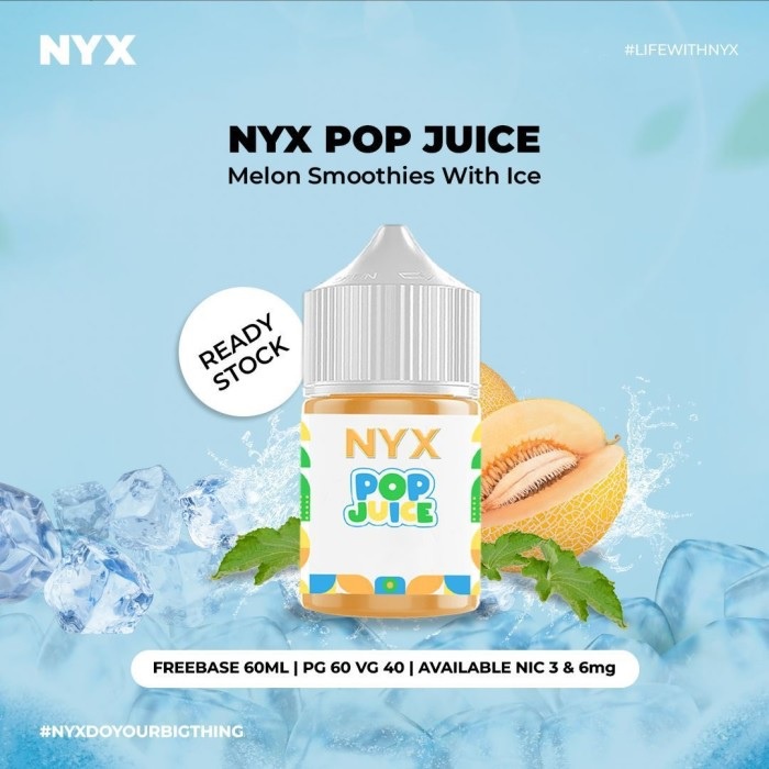 NYX POP JUICE MELON SMOOTHIES WITH ICE 60ML 3MG