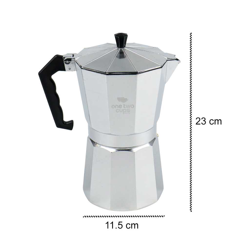 One Two Cups Espresso Coffee Maker Moka Pot Teko Filter - JF112