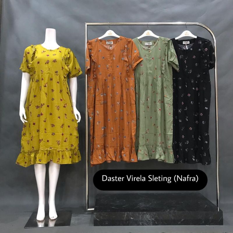 Nafra Daster Virela Sleting  || Nafra By Qonita Batik & Boutique || Qonita Batik Pekalongan
