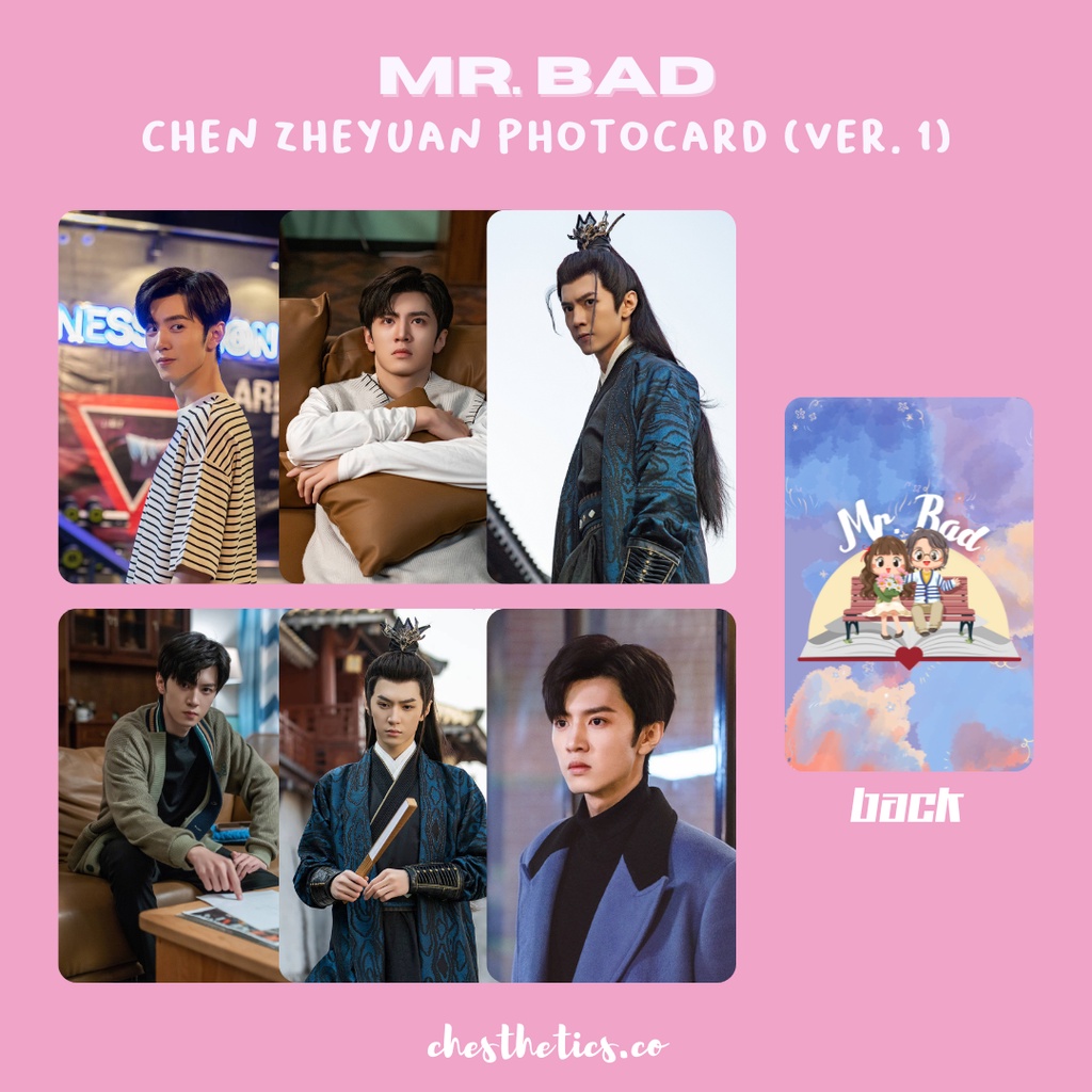 Mr Bad CDrama China Chinese Drama Photocard Aktor Chen Zheyuan Shen Yue