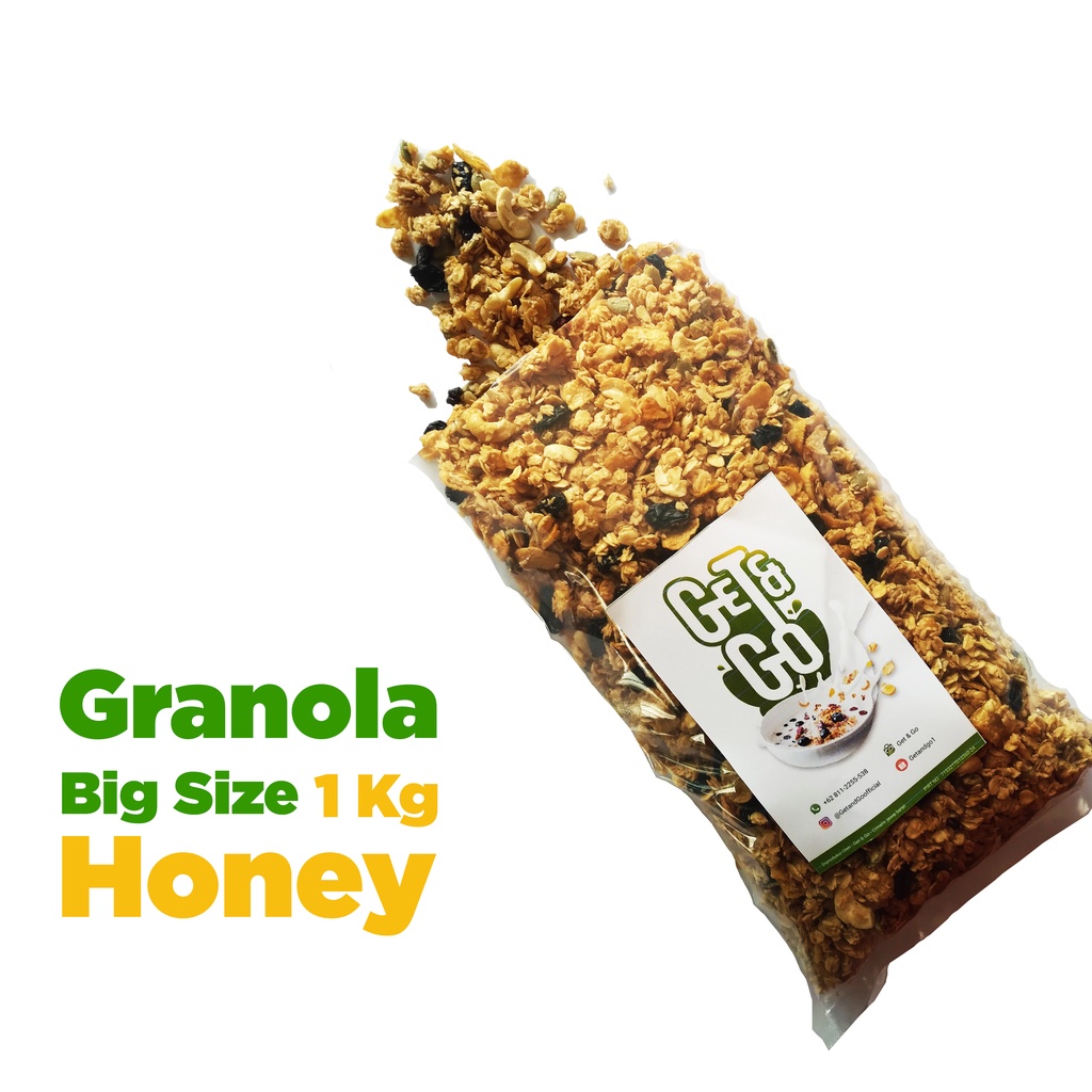 Get and Go granola honey 1 kg - granola madu granola 1 kg honey granola sereal granola cereal