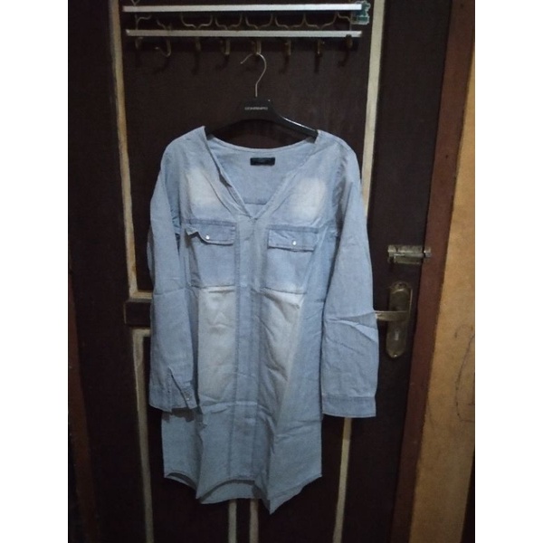 tunik preloved semi jeans merk contempo