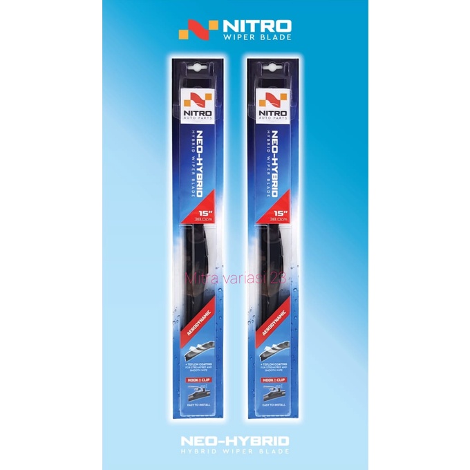 Wiper depan mobil Grandmax sepasang kanan kiri ukuran 19'' dan 19'' Nitro Neo Hybrid