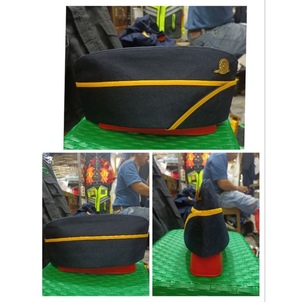TOPI MUT PERHUBUNGAN LIST KUNING PNS PRIA + PIN MUT PERHUBUNGAN