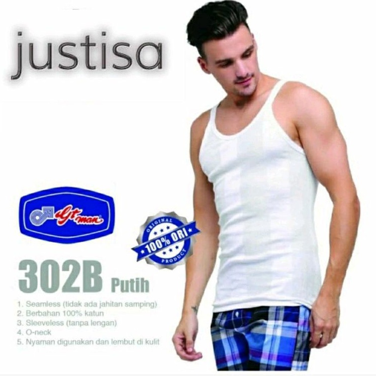 Singlet Pria GT MAN Original 302B Kaos Singlet GT MAN Kutang Pria GT MAN kaos dalam pria