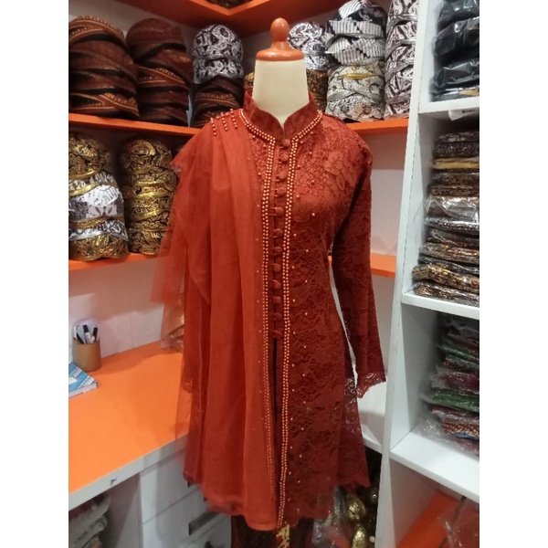 Kebaya Ibu Krah Sanghai Full Puring