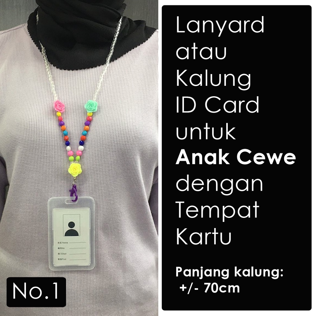 

Layard / Tali ID Card / Kalung ID Card Anak Cewe