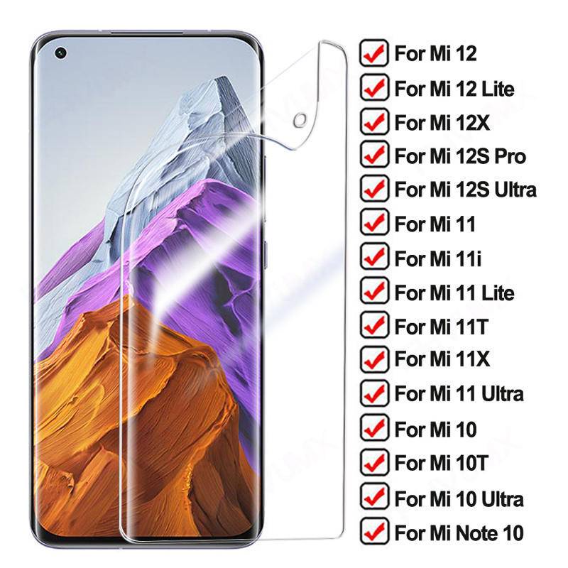 REDMI Film Pelindung Layar Hydrogel Untuk Xiaomi 12 12X 12s 11 11i 11T 11X 10 10i Pro Lite Ultra