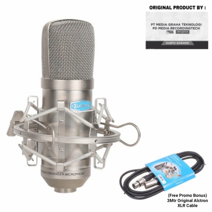 {MusikStore} Alctron MC001 - Professional Studio Condenser Mic Set Berkualitas