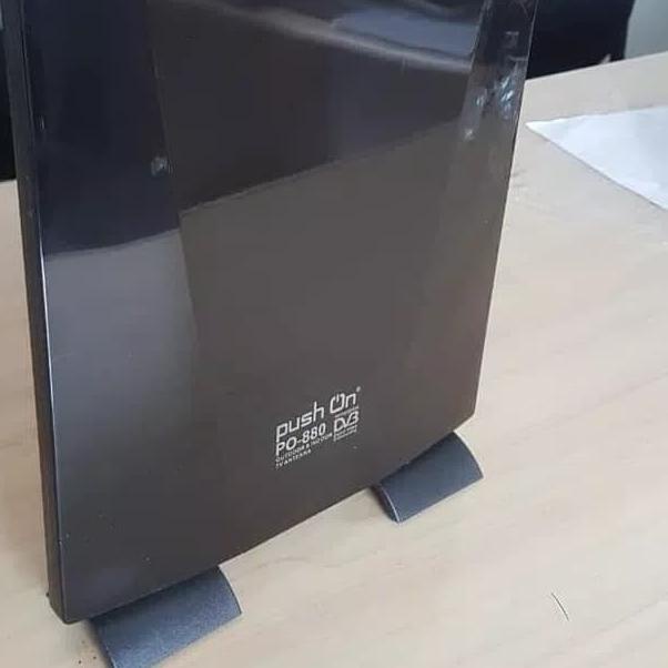 Antena Tv Push on Po-880 hd tv digital outdoor & indoor tv antena - Hitam
