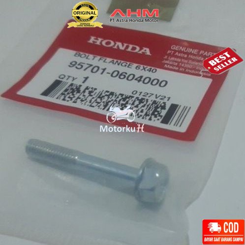 Bolt Flange 6x40 baut 10 Vario PCX CBR Original Honda 957010604000