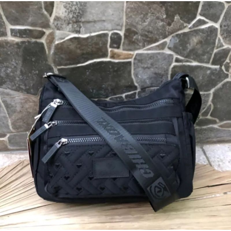 TAS SELEMPANG FASHION WANITA CHIBAO IMPORT 7133 BAHAN KANVAS AB