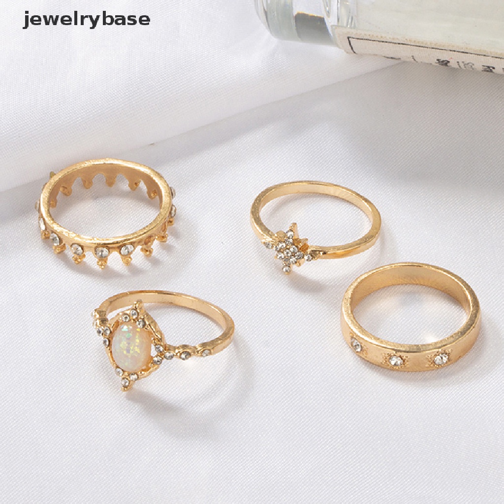 13 Pcs / set Cincin Buku Jari Aneka Bentuk Warna Silver Untuk Wanita