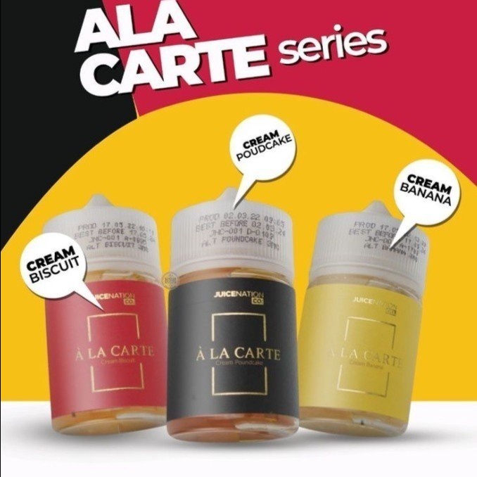 LIQUID 60ML ALA CARTE FREEBASE SERIES ALACARTE