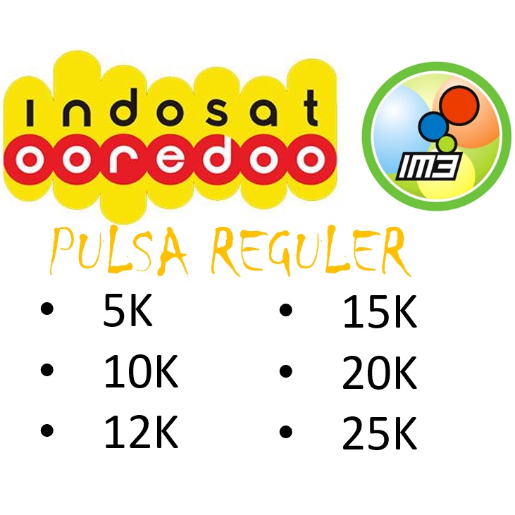 Pulsa Indosat 5K-25K
