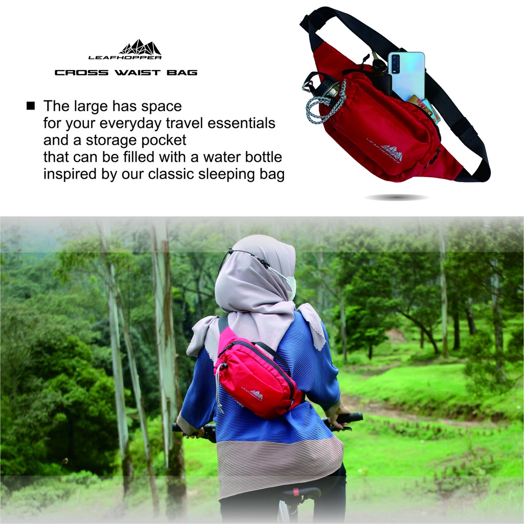 LEAFHOPPER Waistbag Botol Minum New Tas Pinggang Olahraga