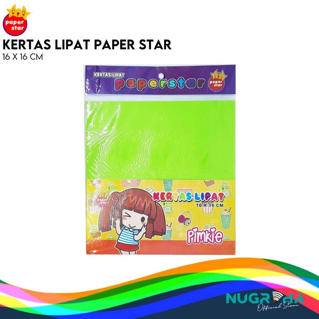 

Kertas Lipat Origami 2 Sisi Double Face 16 x 16 Paperstar