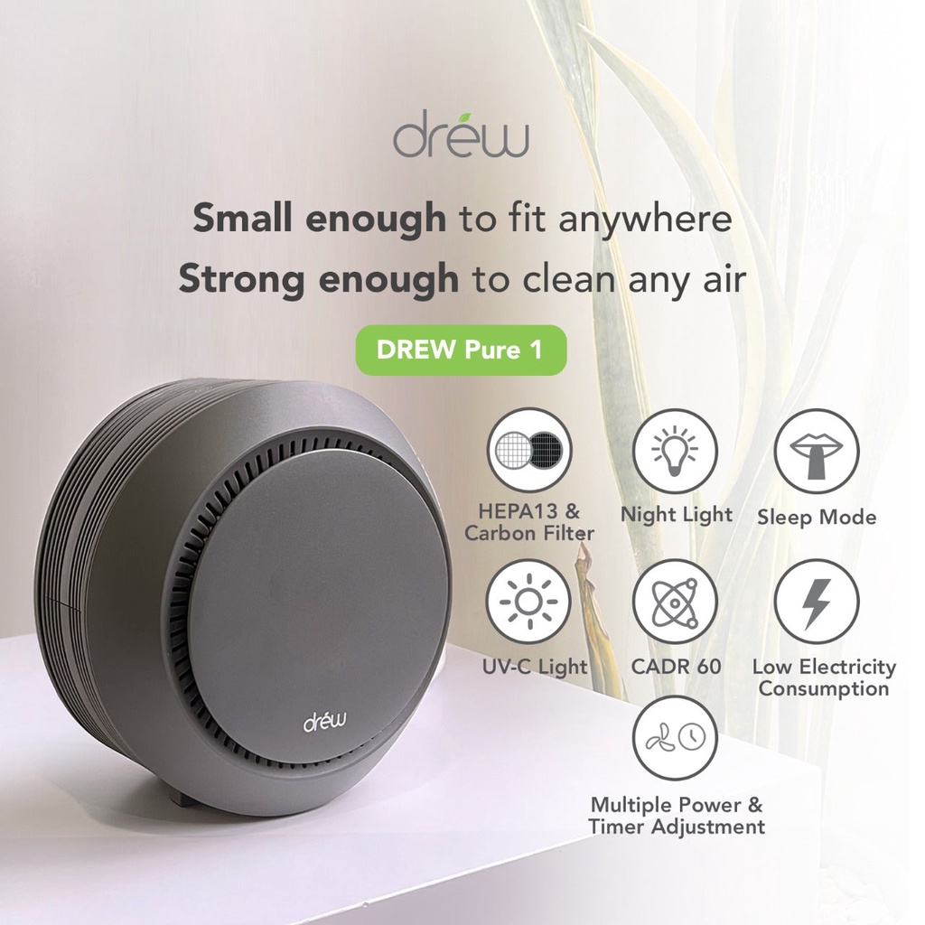 [PROMO] Drew Air Purifier Pure 1 White Putih