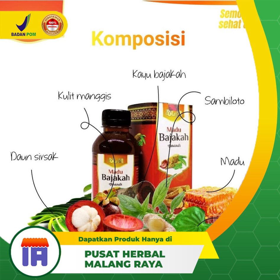 

MADU BAJAKAH AMANAH AMPUH ATASI KANKER STROKE BENJOLAN TUMOR Getah Bening dan Penyakit Kronis Lainnya Isi 275 gr