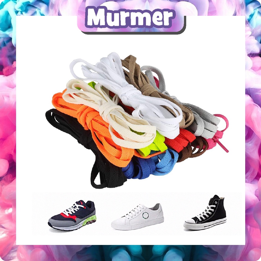 MurmerOfficial Tali Sepatu Sneakers Pipih Tali Gepeng / Tali Hoodie / Shoelaces R801