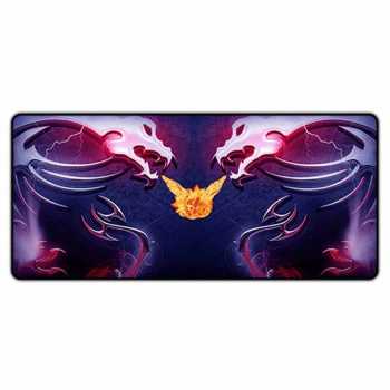 MOSEPAD GAMING TERMURAH ANTI SLIP MOTIF 2 NAGA OLEVO Gaming Mouse Pad XL Desk Mat 800 x 300 mm - RO57 ANTI AIR DAN MUDAH DIBERSIHKAN