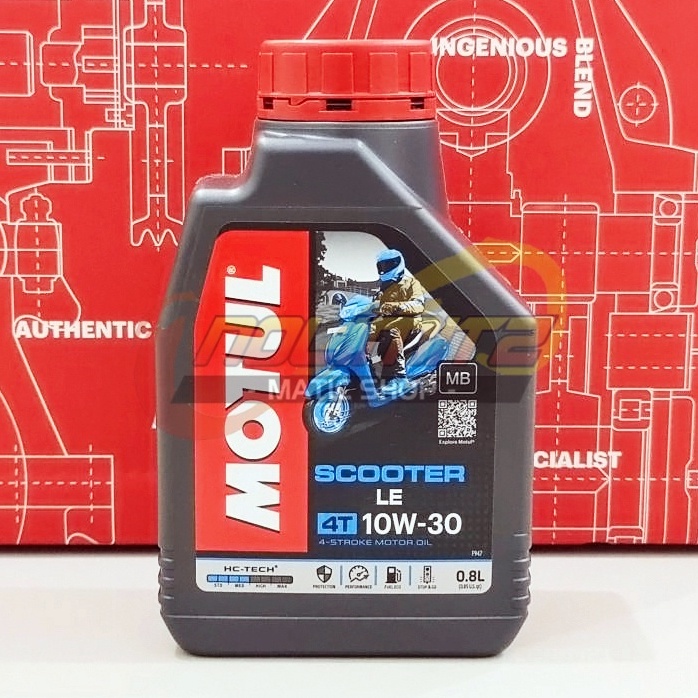 Oli Motul Scooter LE 10W-30 800ml Vario Beat Scoopy Mio Fazzio Fino