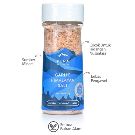 

Pura Garlic Himalayan Salt 125g | Garam Himalaya Bawang Putih 125g