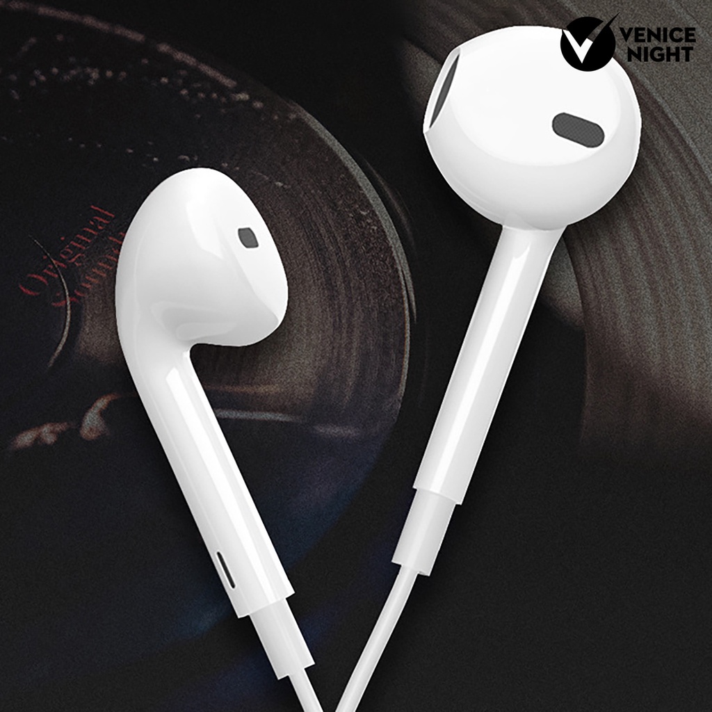 (VNEP) (Berkabel) Earbud High Fidelity Intelligent Noise Cancelling Life Waterproof 3.5mm In-ear Student Surround Gaming Earbud untuk Lari