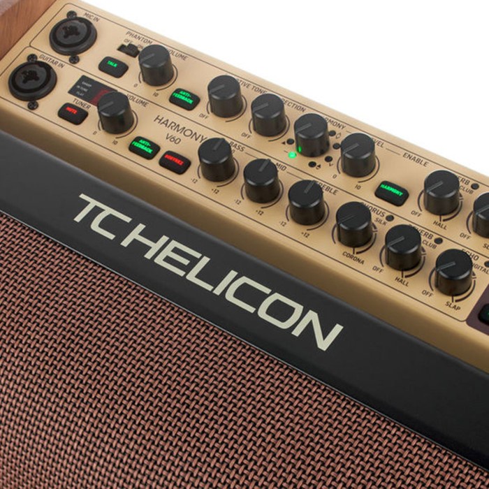 Amplifier Gitar Akustik Tc Helicon V60 Guitar Ampli & Microphone Vocal #Original