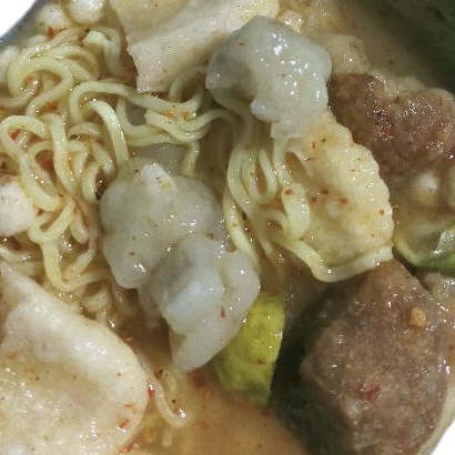 BAKSO ACI TULANG RANGU+MIE KERITING