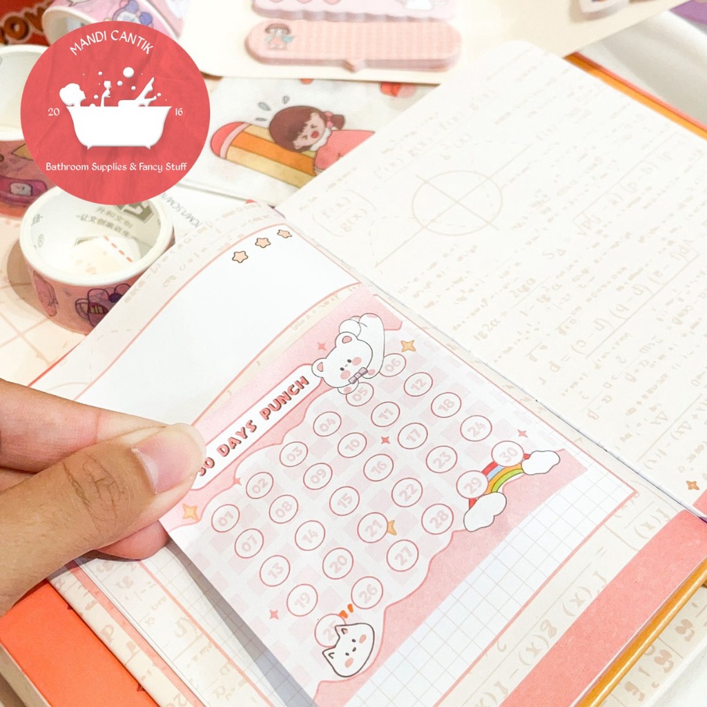 

Promo JURNAL 4 IN 1 KODE S001 STUDY HARD (WASHI TAPE STICKERSTICKY NOTESNOTEBOOK A5)