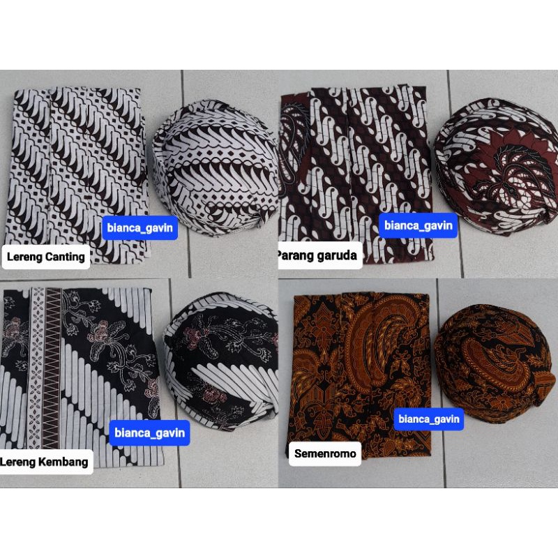 Set Jarik Instan Bapak + Blangkon Solo/ Among Tamu