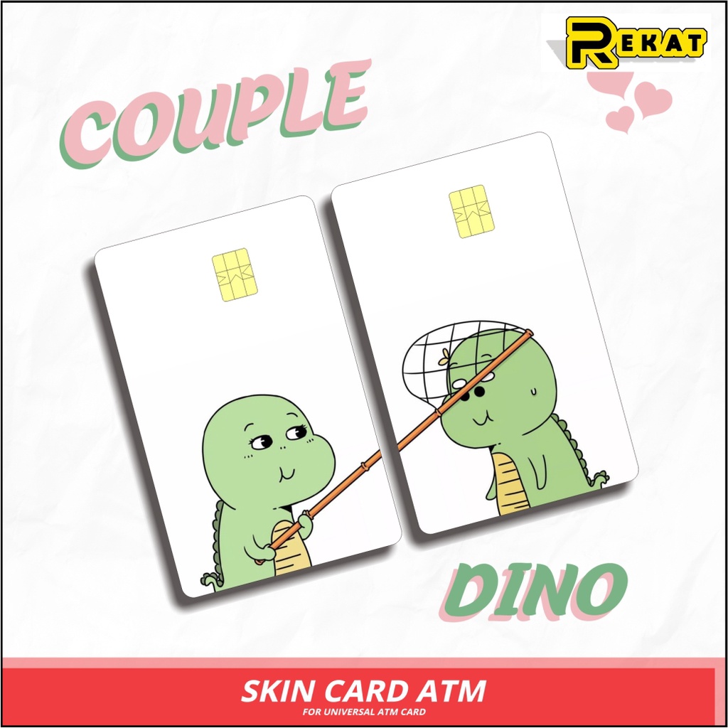 

STICKER SKIN CARD STIKER KARTU ATM EMONEY DINO COUPLE ASUDAH DILAPISI ANTI GORES