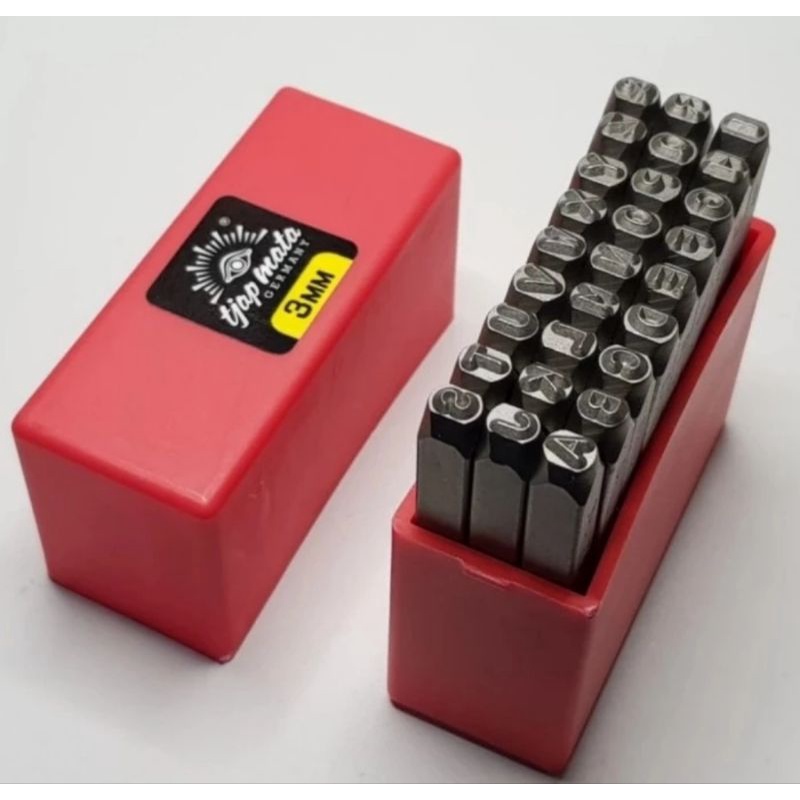 

Tjapmata Huruf Ketok dan Angka Ketok Set 3 mm Stamp Punch Letter