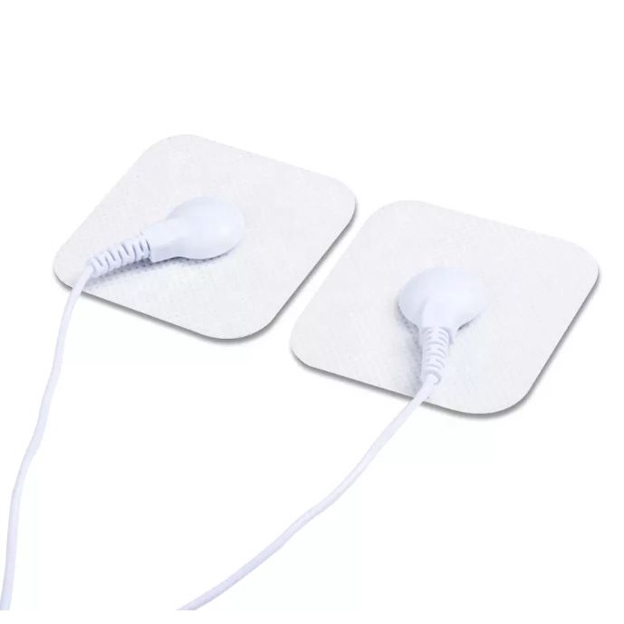 Alat Pijat Terapi Pad Tens Kancing Pads EM / Pad Elektroda Terapi Stroke Nyeri Sendi Otot Size 5cm X 5cm