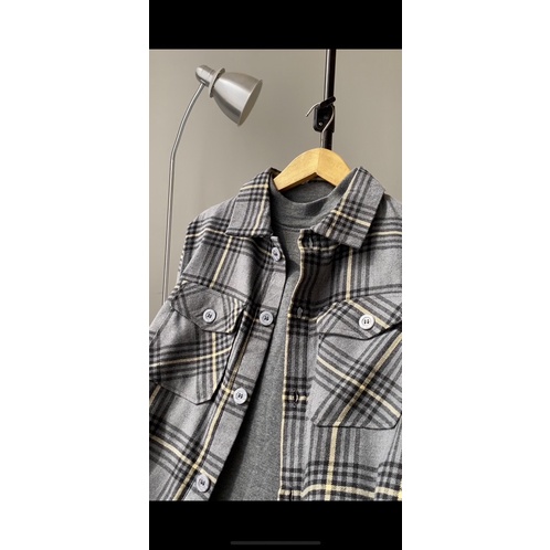 Flanel Overshirt / Kemeja Flanel Double Pocket