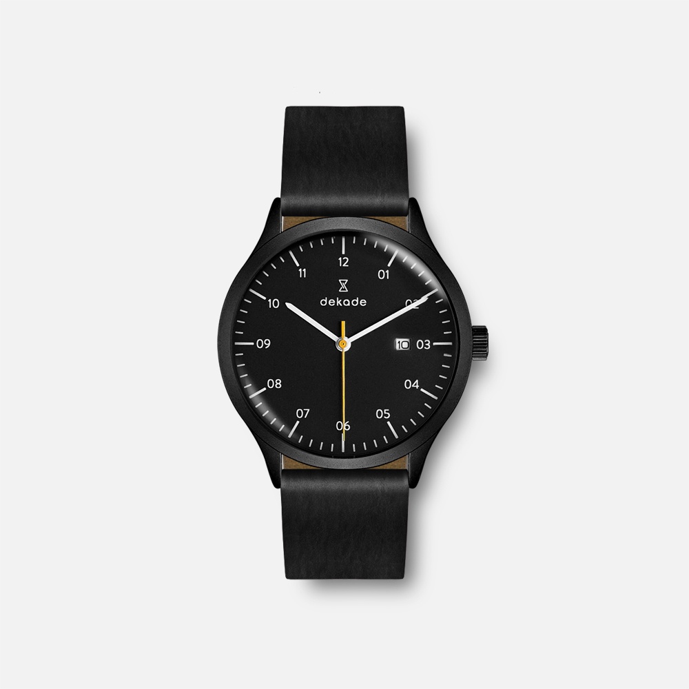 Jam Tangan Dekade World Sade Matte Black Pria dan Wanita