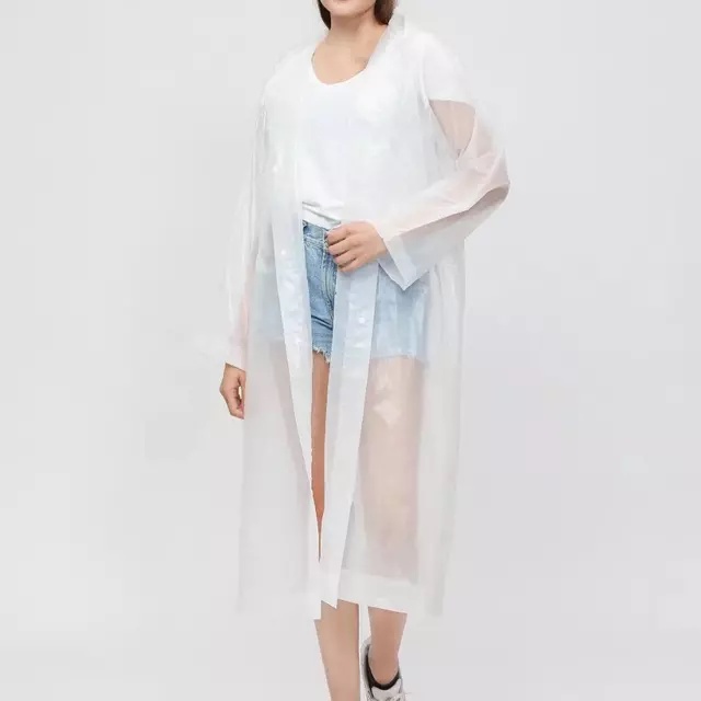 OBRALL!!! Jas Hujan TERUSAN EVA / Raincoat Mantel Dewasa Semi Transparan Polos / Raincoat Random