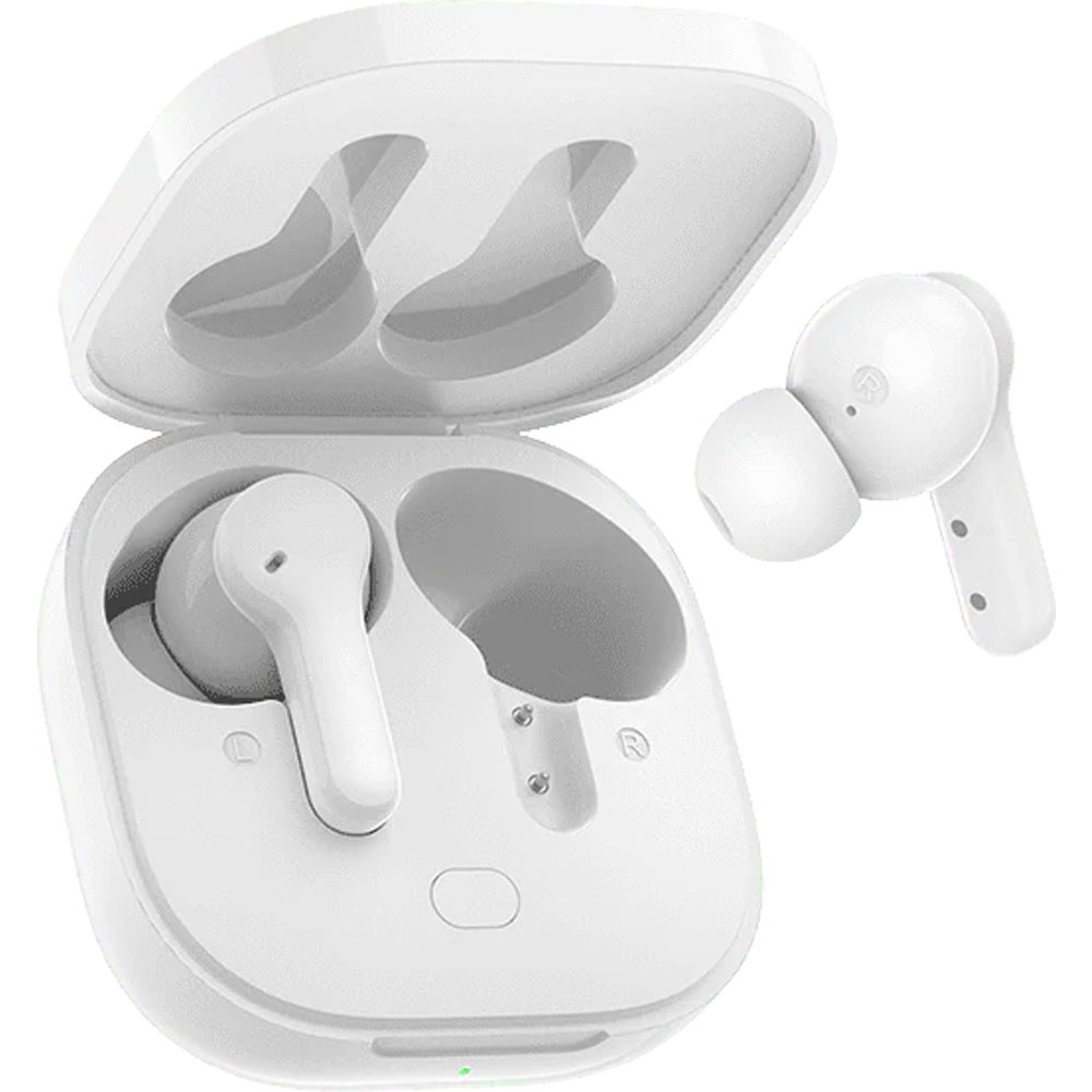 QCY Earphone Wireless Bluetooth Touch Control Microphones - T13 - White