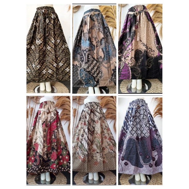 ROK BATIK OUTFIT TERBARU ROK PAYUNG MODEL BATIK ROK KLOK MURAH KATUN PREMIUM/Rok batik pendek/Rok ba