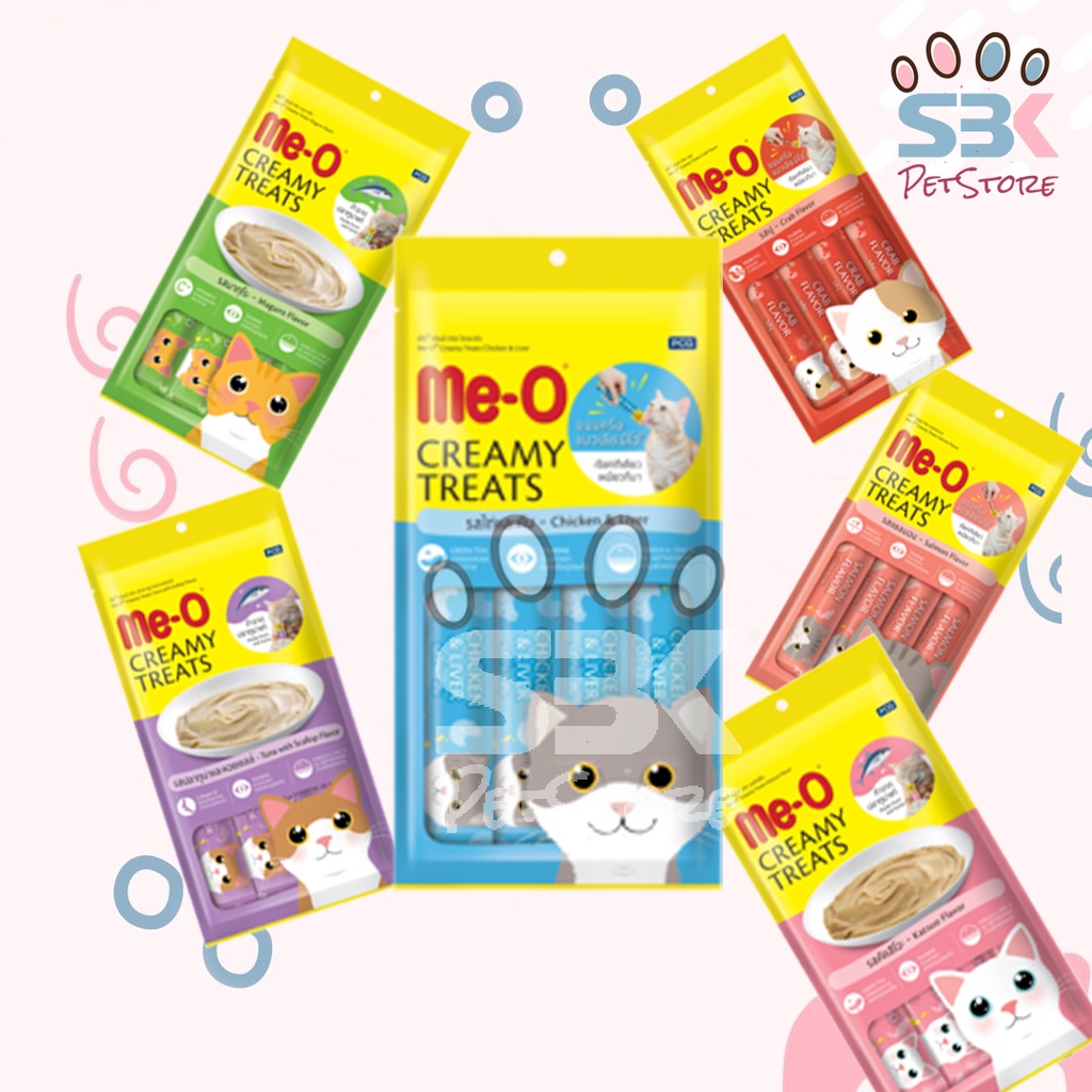 Meo Creamy Treats Snack Kucing Me-O Cemilan Kucing 60gr