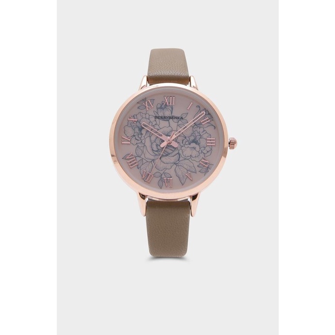 Berrybenka - Jam Tangan Kulit Wanita Sophie Cilia Floral